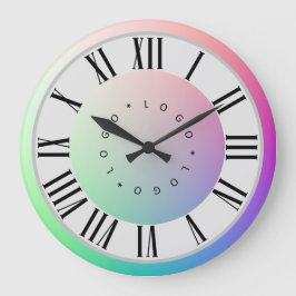 Logo Foto Twee Regenboogschijven Romeinse Cijfer M Grote Klok