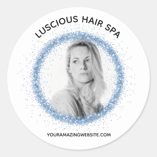 *~* LOGO FOTO UPLOAD Productlabel Envelop Seal Ronde Sticker (Voorkant)