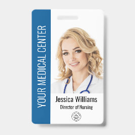 Logo foto van uw gezondheidszorgbedrijf badge