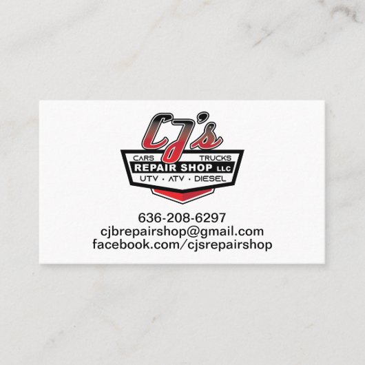 Logo & foto  visitekaartje (Voorkant)