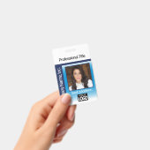 Logo Fotobadge - Blauw Badge (Handheld)