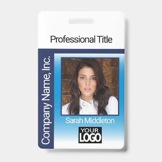 Logo Fotobadge - Blauw Badge (Voorzijde)