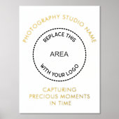 Logo Fotografie Studio Naam Folie Afdrukken (Voorkant)