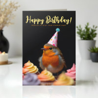 Logo Fun Cute Corporate Robin Bird Birthday