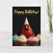 Logo Fun Schattigee Corporate Kardinaal Bird Verja Kaart (Voorkant)