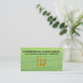 Logo Gardening | Gras | Landschapsontwerp Visitekaartje (Staand voorkant)
