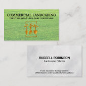 Logo Gardening | Gras | Landschapsontwerp Visitekaartje (Voorkant / Achterkant)