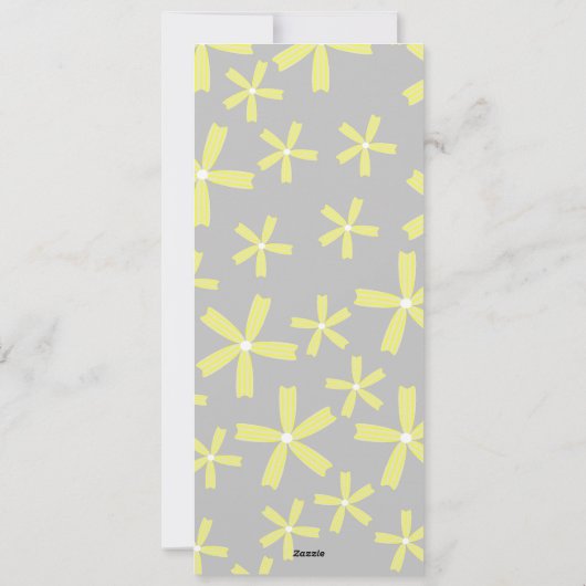 Logo Geel Geel Eenvoudig Floral menu (Achterkant)