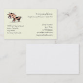 Logo gepatterde Cartoon Visitekaartje (Voorkant / Achterkant)