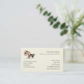 Logo gepatterde Cartoon Visitekaartje (Staand voorkant)