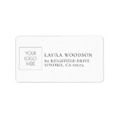 Logo Gepersonaliseerd adreslabel Etiket (Voorkant)
