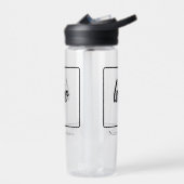 Logo Gepersonaliseerd Bedrijf Waterfles (Links)