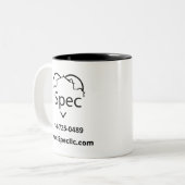 Logo Gepersonaliseerde 11 oz Tweekleurige Koffiemok (Voorkant links)