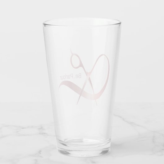 Logo Glass for Be. Parlor. Glas (Achterkant)