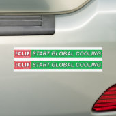 Logo Global Cooling Top Tube starten Bumpersticker (Op auto)
