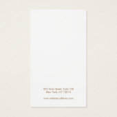 Logo Gold Border Ketting Display Card toevoegen Visitekaartje (Achterkant)