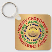 Logo Gold Business-kerstfeestvieren - Aangepast Sleutelhanger (Voorkant)
