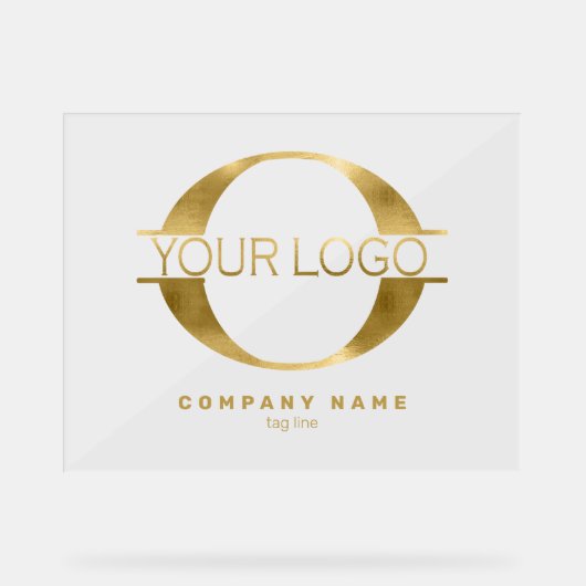 Logo Gold Foil/Bk ID810 Acryl Bord (Voorkant)