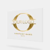 Logo Gold Foil/Bk ID810 Acryl Bord (Hoek)