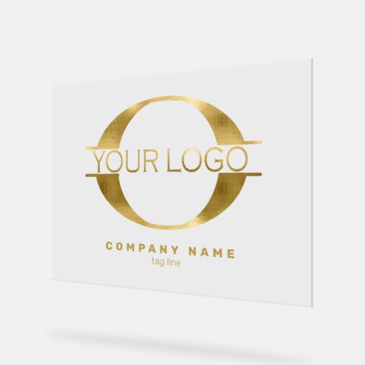 Logo Gold Foil/Bk ID810 Acryl Bord (Hoek)