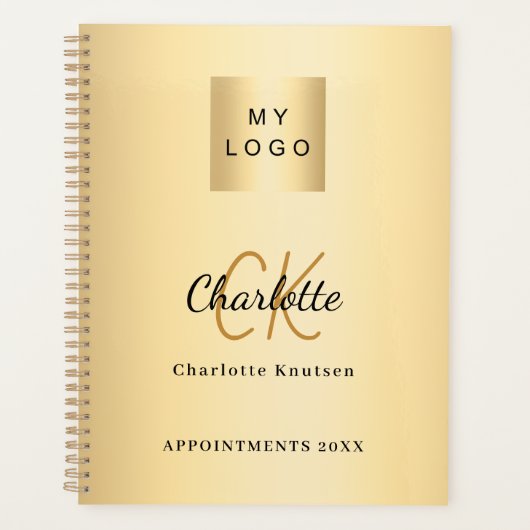 Logo Gold Monogram 2026 Planner (Voorkant)