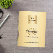 Logo Gold Monogram 2026 Planner