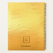 Logo Gold Monogram initialen Business 2025 Planner (Achterkant)