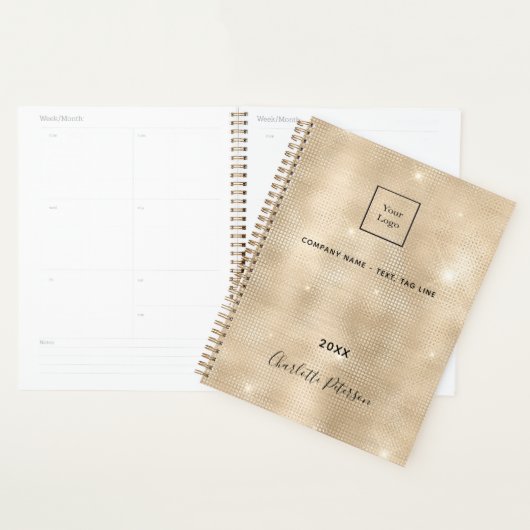 Logo Gold Naam Bedrijf Planner (Display)