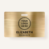Logo Gold Name Badge (Voorkant)