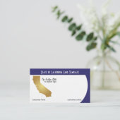 Logo Golden State of California Visitekaartje (Staand voorkant)