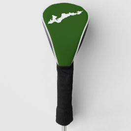 Logo Golf Club-Hoesje voor vissers - wit/groen Golfheadcover