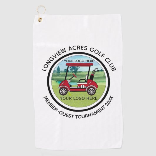 Logo Golf Club League Swag Toernooi Golfhanddoek (Voorkant)