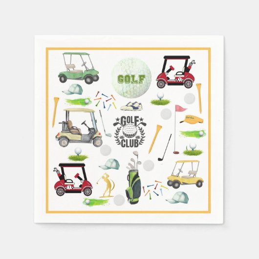 Logo Golf Club League Toernooi Servet (Voorkant)