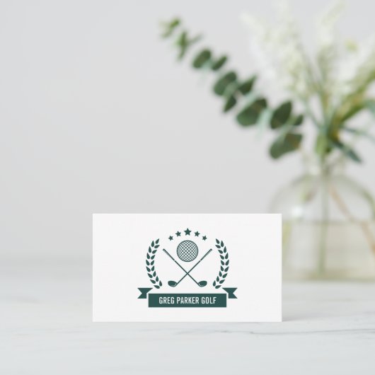 Logo | Golf Pro of Instructor Visitekaartje (Staand voorkant)