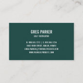 Logo | Golf Pro of Instructor Visitekaartje (Achterkant)