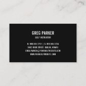 Logo | Golf Pro of Instructor Visitekaartje (Achterkant)