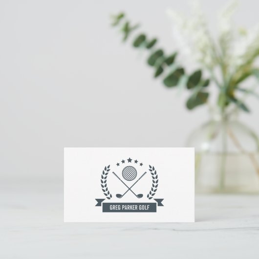 Logo | Golf Pro of Instructor Visitekaartje (Staand voorkant)