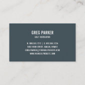 Logo | Golf Pro of Instructor Visitekaartje (Achterkant)