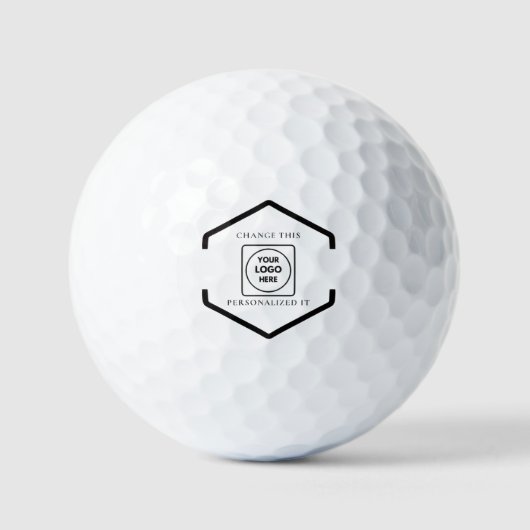 Logo golfballen op witte achtergrond voor bedrijfs (Voorkant)