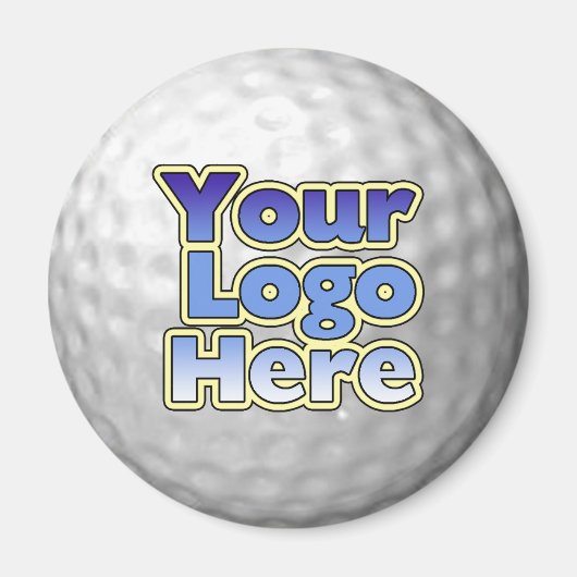 Logo Golfbalmagneet Magneet (Voorkant)