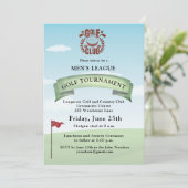 Logo Golfclub Herencompetitie Toernooi Kaart (Staand voorkant)