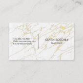 Logo goud en zilver vastgoed | Golden Marmer Visitekaartje (Achterkant)