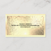 Logo | Goud metaal Visitekaartje (Achterkant)