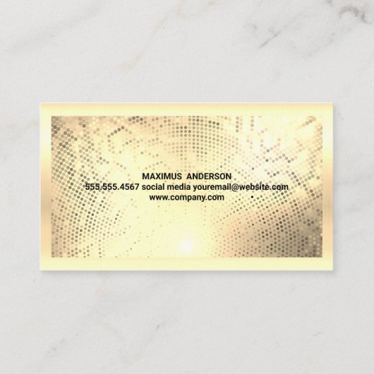 Logo | Goud metaal Visitekaartje (Achterkant)