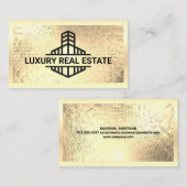 Logo | Goud metaal Visitekaartje (Voorkant / Achterkant)