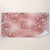 Logo gouddiamanten luxe vonken strandlaken (Voorkant)