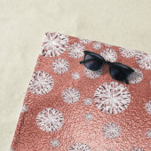 Logo gouddiamanten luxe vonken strandlaken (In situ)