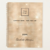 Logo gouden bedrijfsnaam planner (Voorkant)