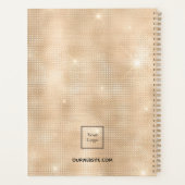 Logo gouden bedrijfsnaam planner (Achterkant)