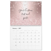 Logo gouden confetti metallic ombre sparkles kalender (Feb 2027)